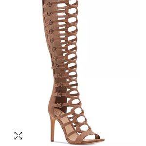Over the knee Vince Comuto gladiator heels